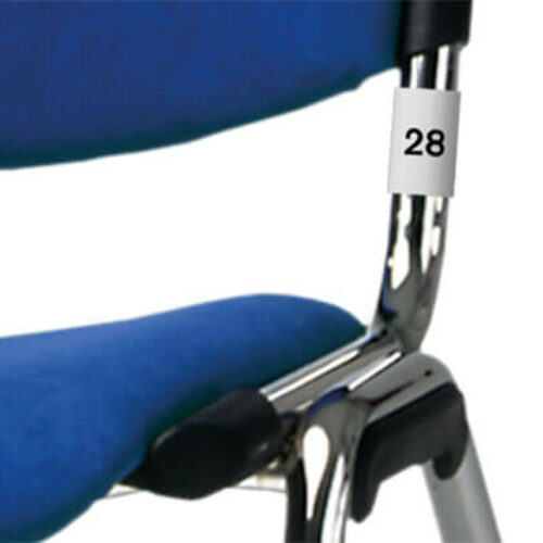 Nummerierung Sitzplatz Gestell